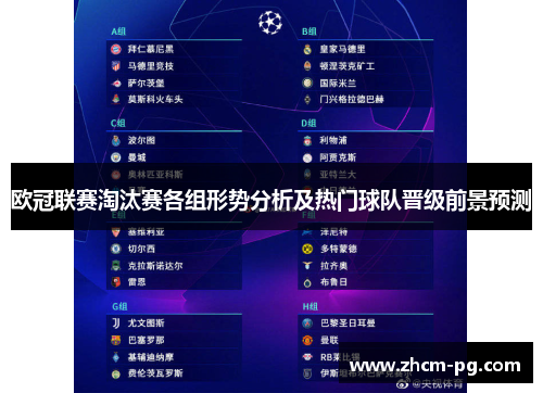 欧冠联赛淘汰赛各组形势分析及热门球队晋级前景预测